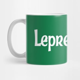 Leprechaun Typograhic Design Mug